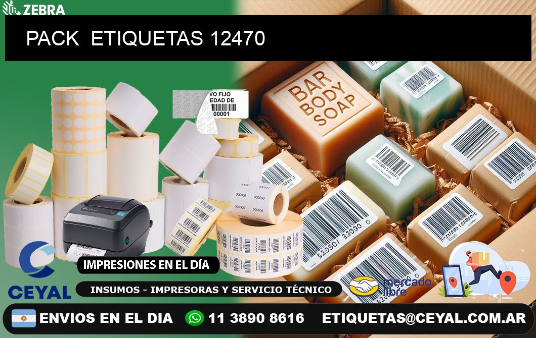 PACK  ETIQUETAS 12470