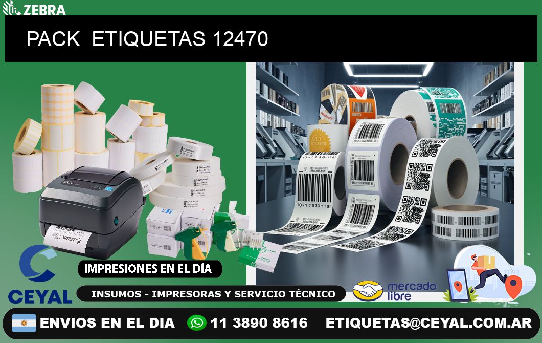 PACK  ETIQUETAS 12470