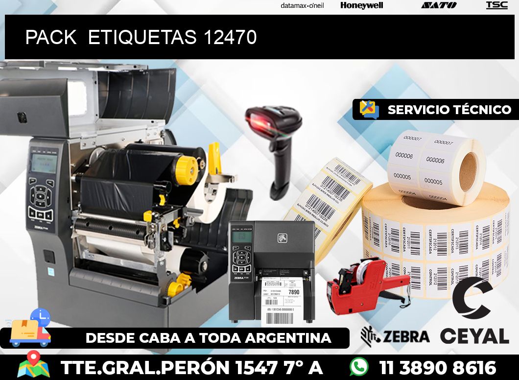 PACK  ETIQUETAS 12470