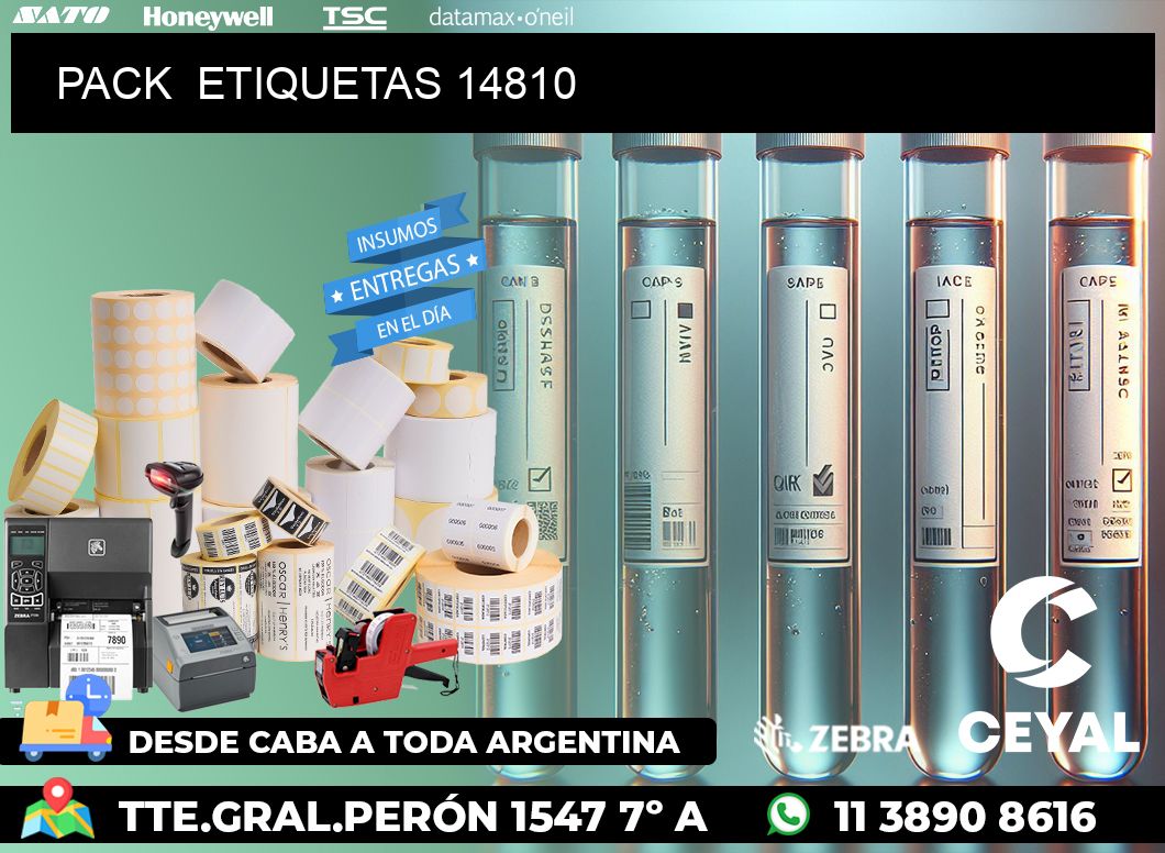 PACK  ETIQUETAS 14810