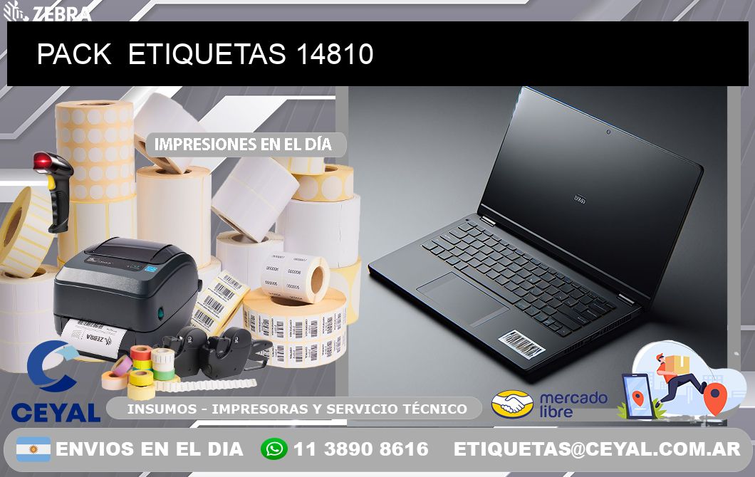 PACK  ETIQUETAS 14810