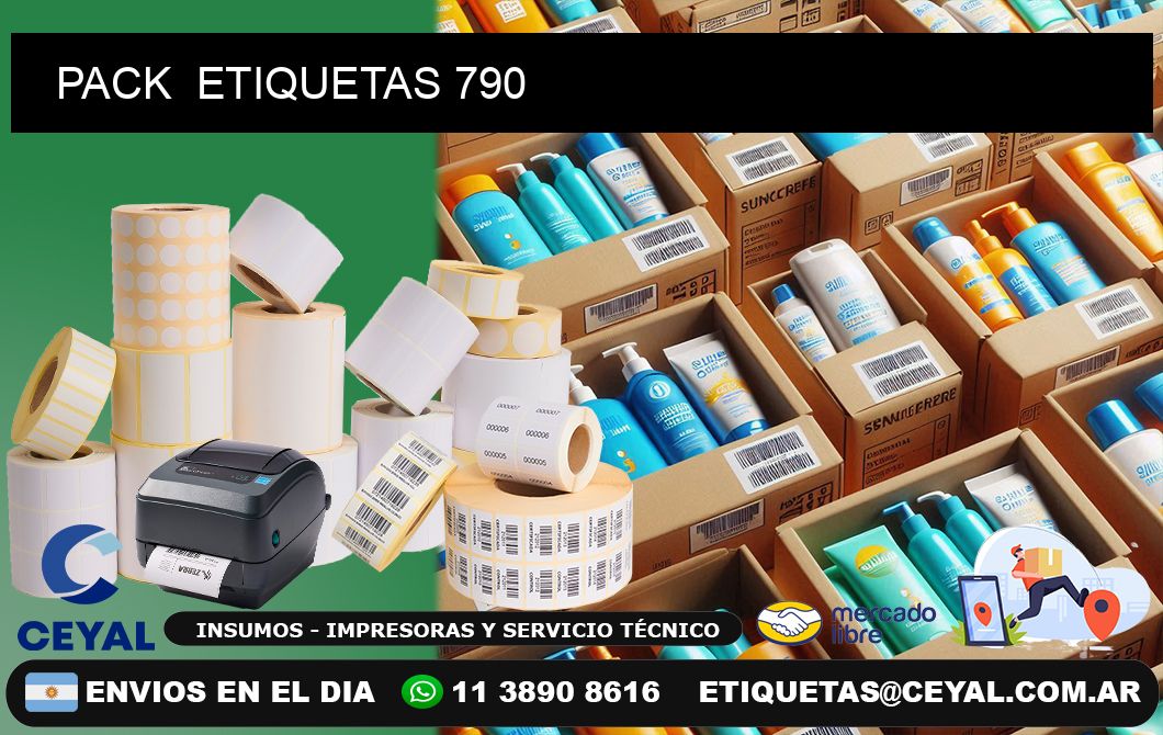 PACK  ETIQUETAS 790