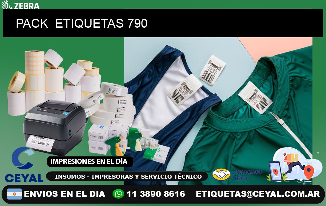 PACK  ETIQUETAS 790