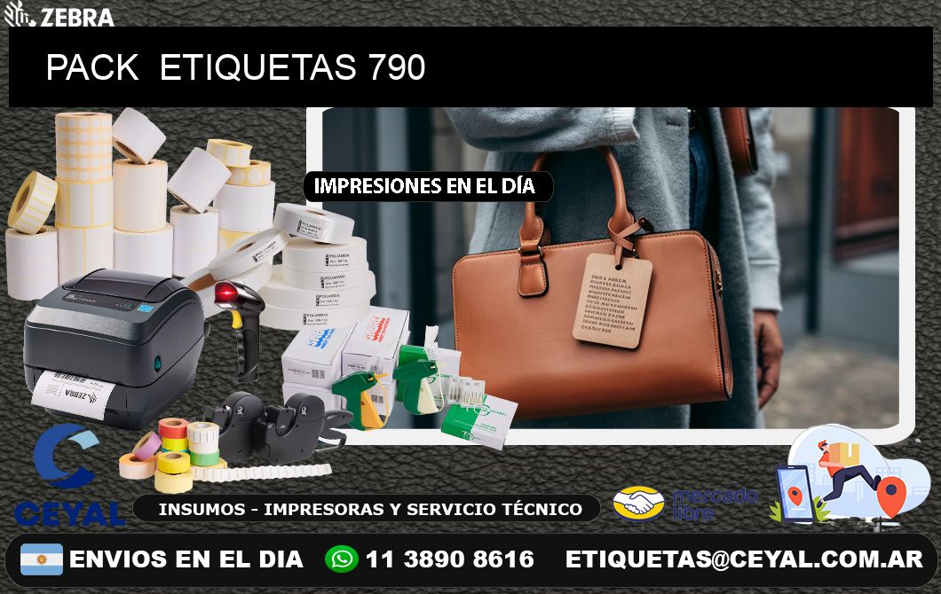 PACK  ETIQUETAS 790