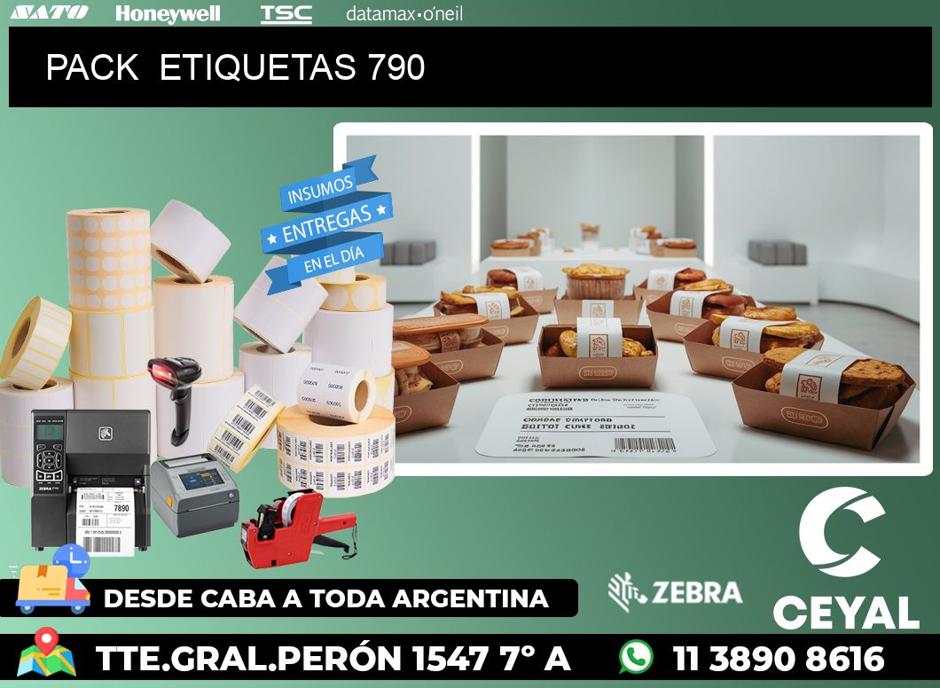 PACK  ETIQUETAS 790