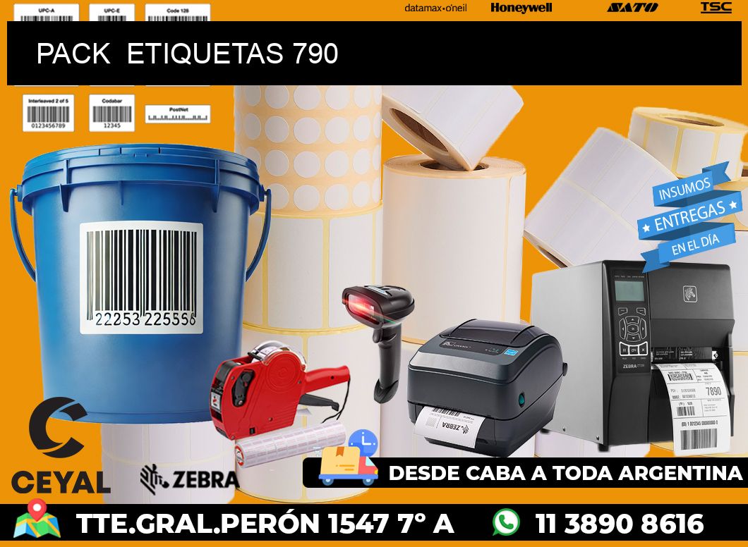 PACK  ETIQUETAS 790