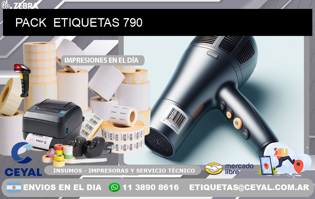 PACK  ETIQUETAS 790