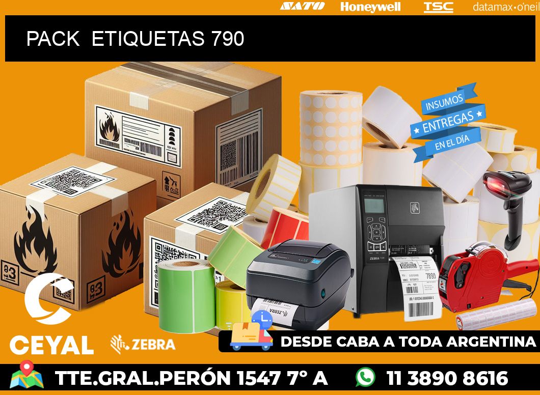 PACK  ETIQUETAS 790