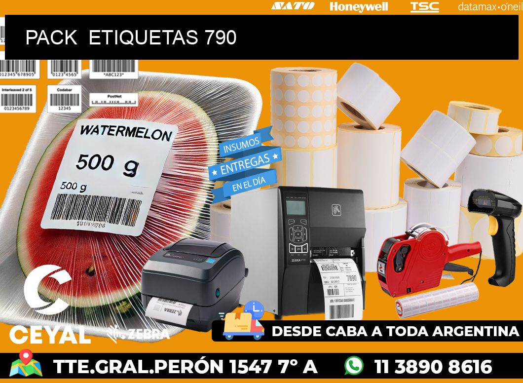 PACK  ETIQUETAS 790