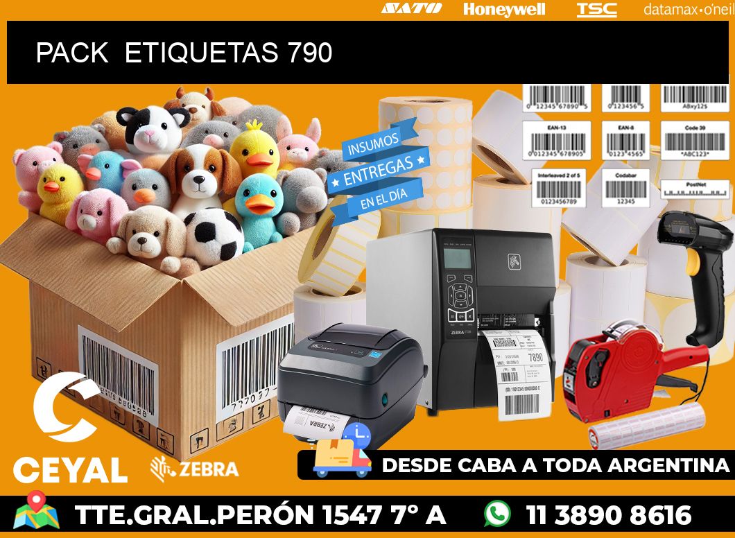 PACK  ETIQUETAS 790