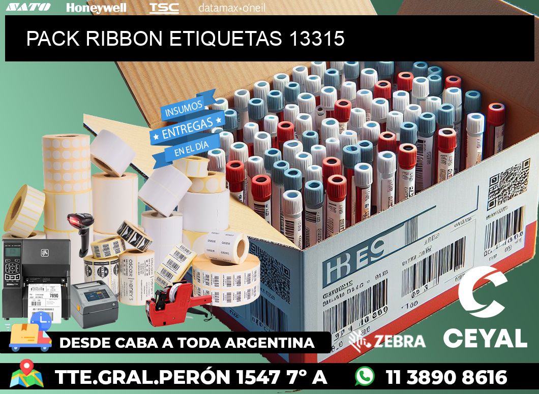 PACK RIBBON ETIQUETAS 13315