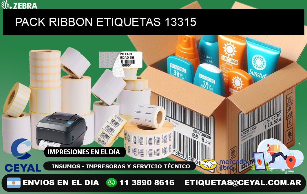 PACK RIBBON ETIQUETAS 13315