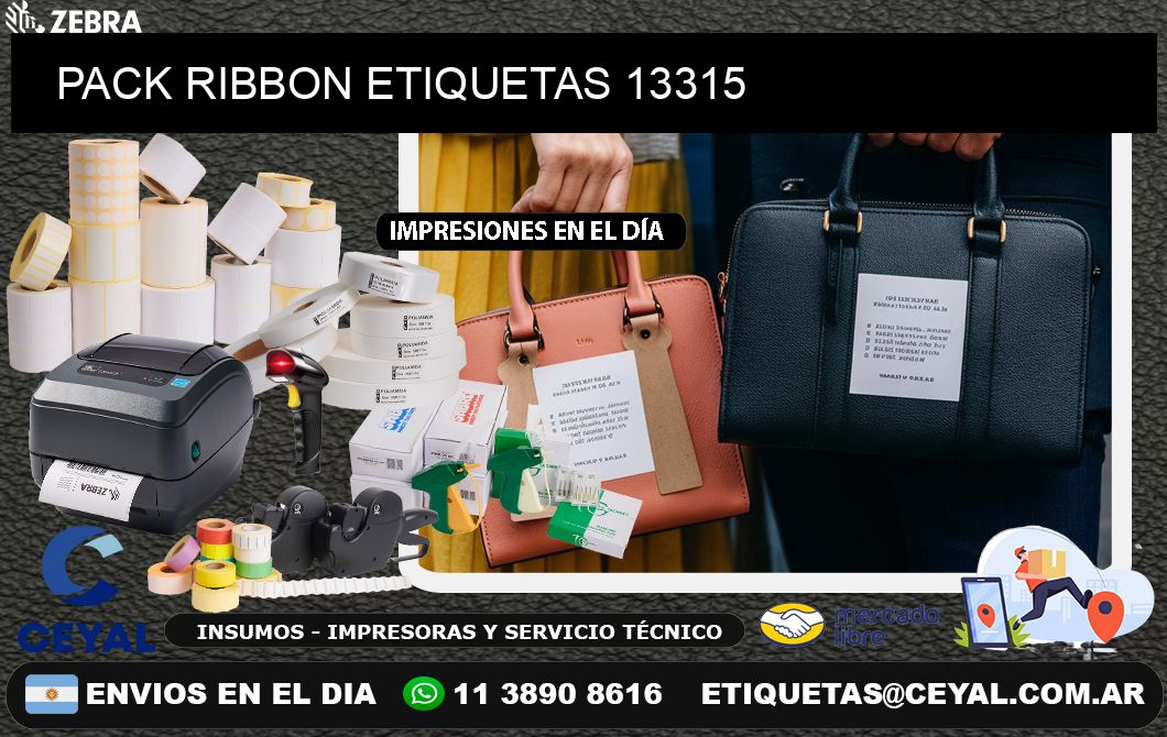 PACK RIBBON ETIQUETAS 13315
