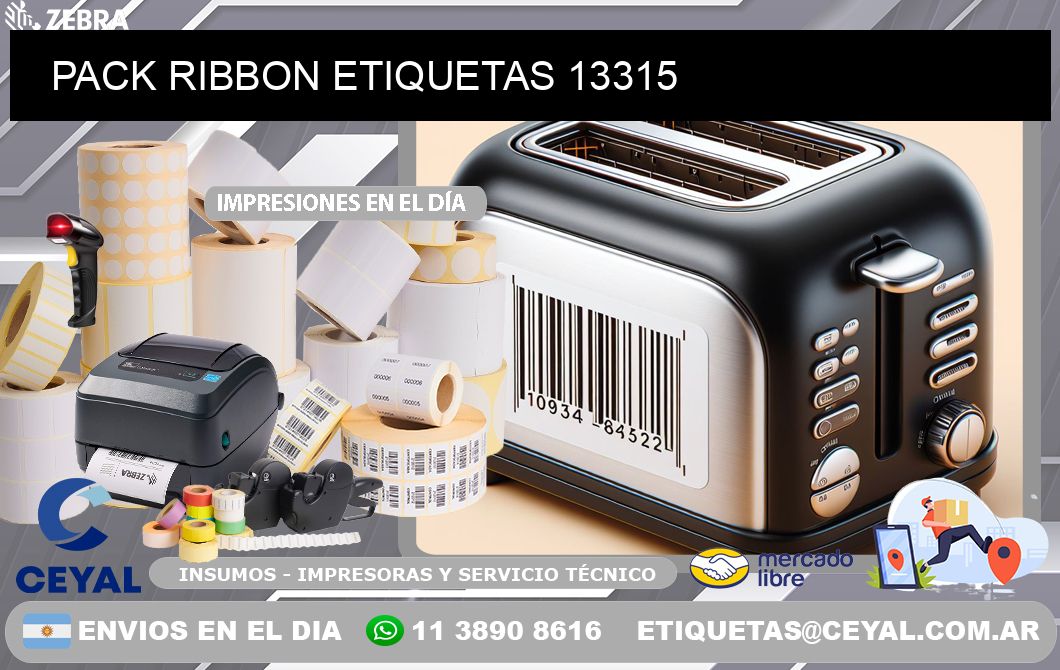 PACK RIBBON ETIQUETAS 13315