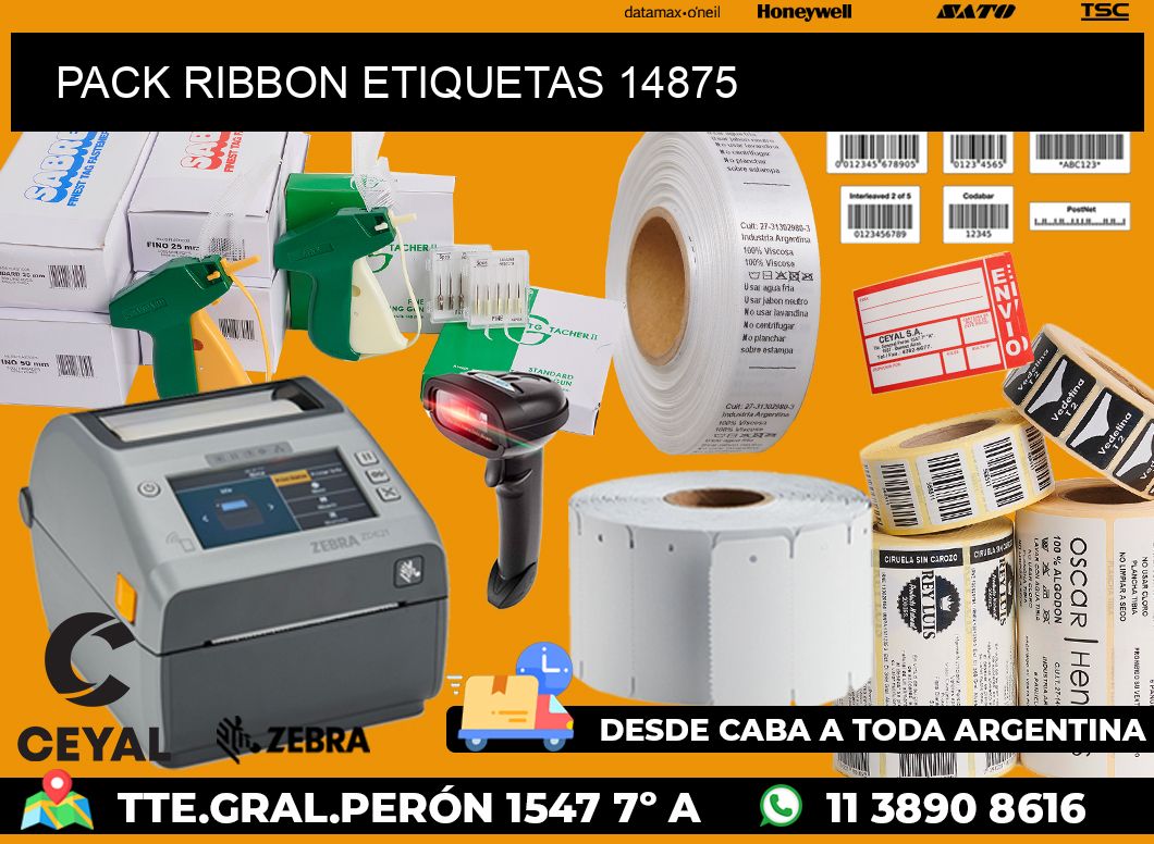 PACK RIBBON ETIQUETAS 14875