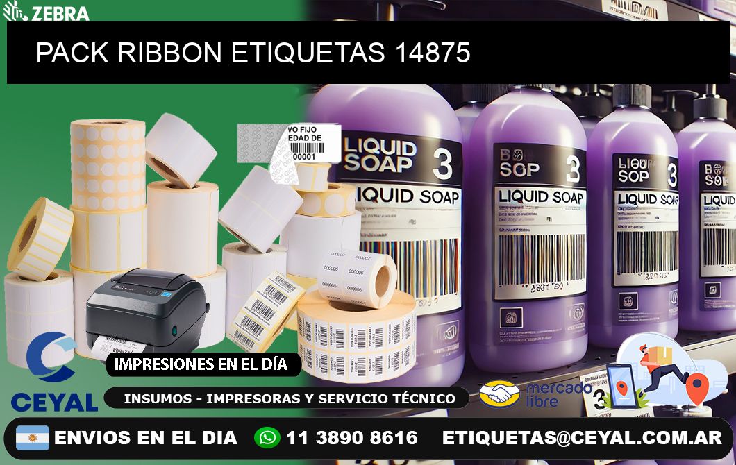 PACK RIBBON ETIQUETAS 14875