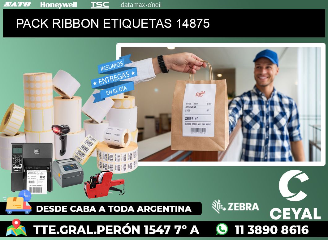 PACK RIBBON ETIQUETAS 14875