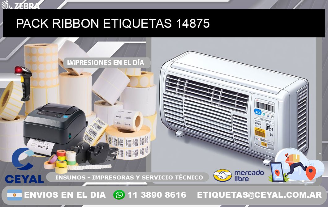 PACK RIBBON ETIQUETAS 14875