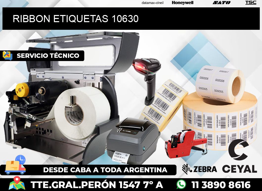 RIBBON ETIQUETAS 10630