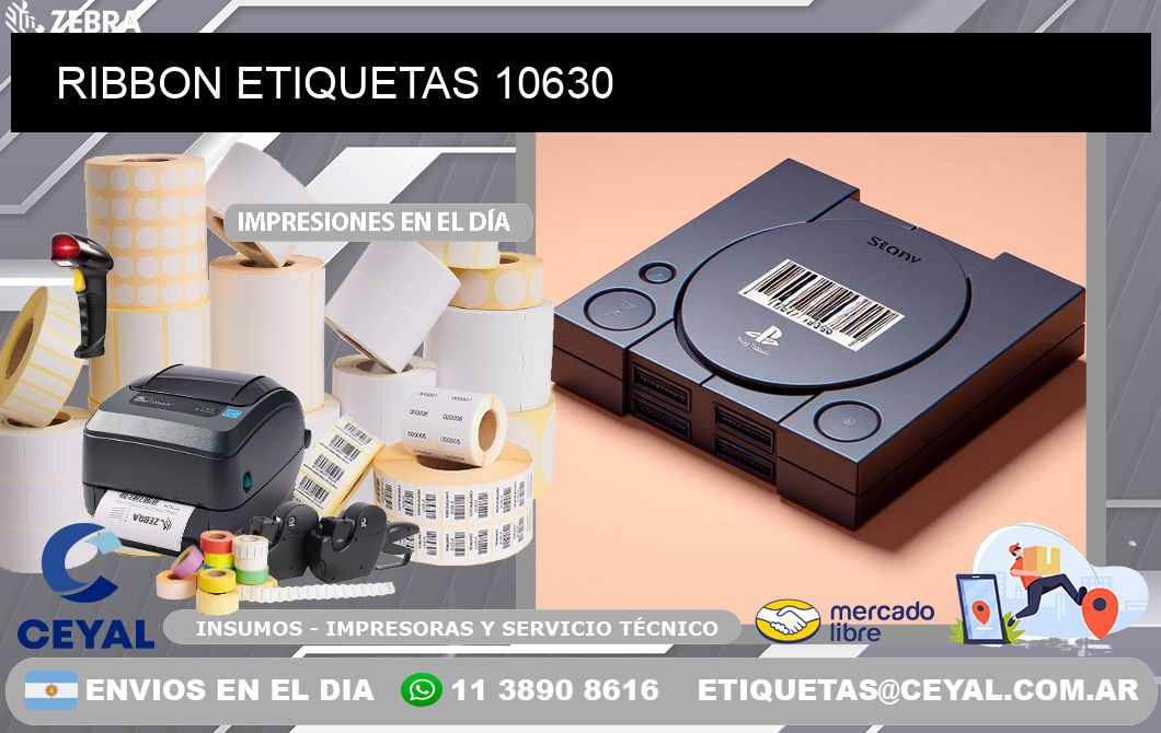 RIBBON ETIQUETAS 10630