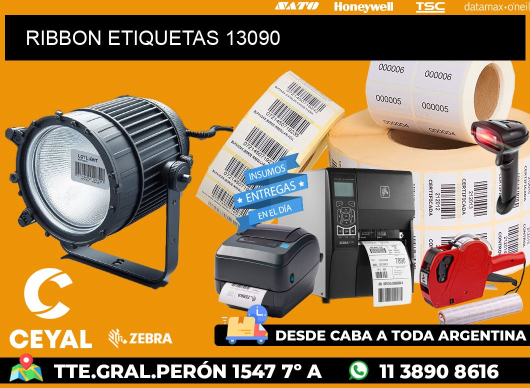 RIBBON ETIQUETAS 13090