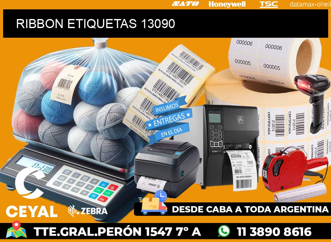RIBBON ETIQUETAS 13090