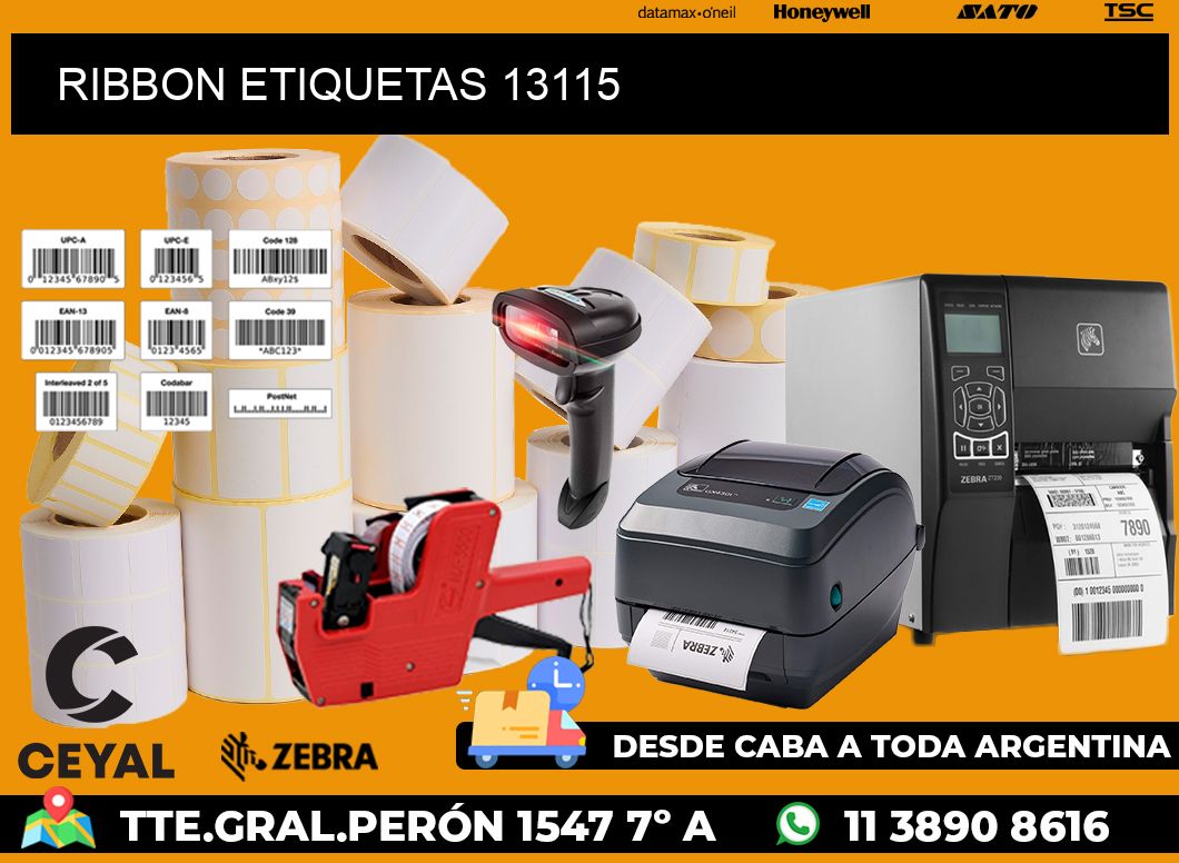RIBBON ETIQUETAS 13115