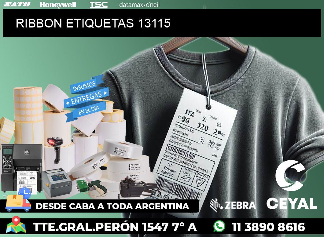 RIBBON ETIQUETAS 13115