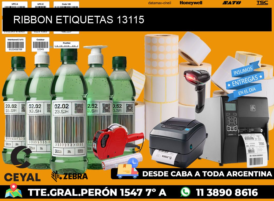 RIBBON ETIQUETAS 13115