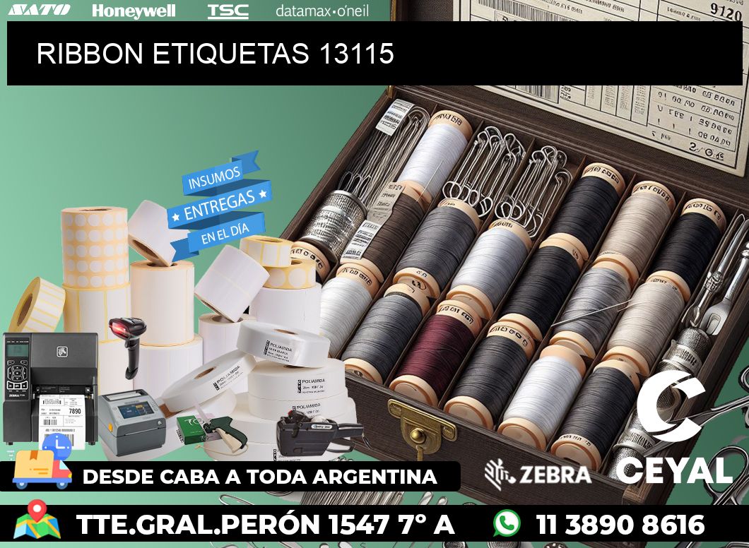 RIBBON ETIQUETAS 13115