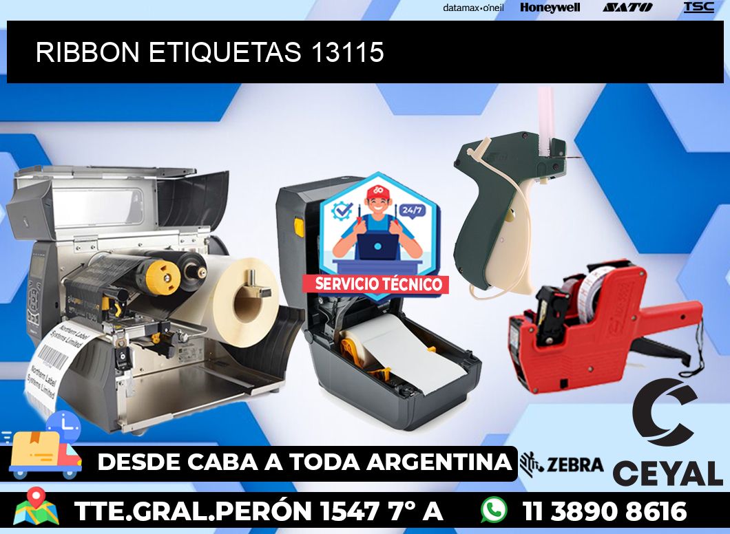 RIBBON ETIQUETAS 13115