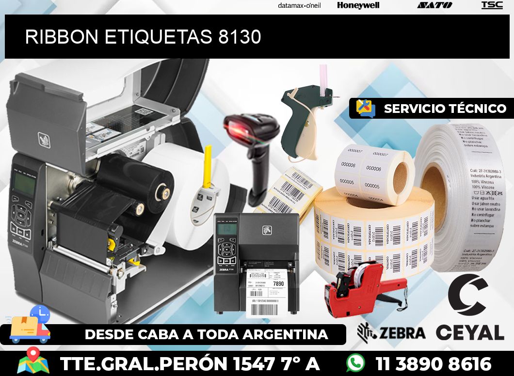 RIBBON ETIQUETAS 8130