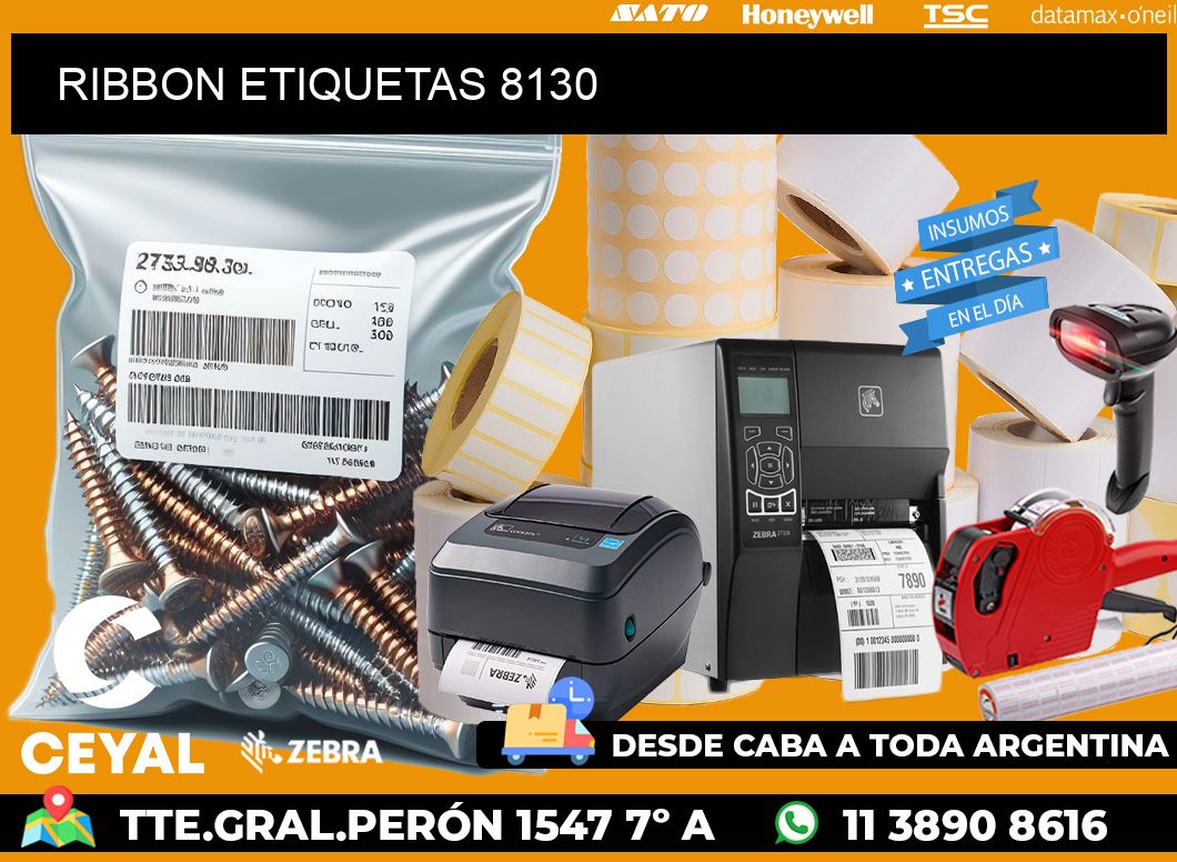 RIBBON ETIQUETAS 8130