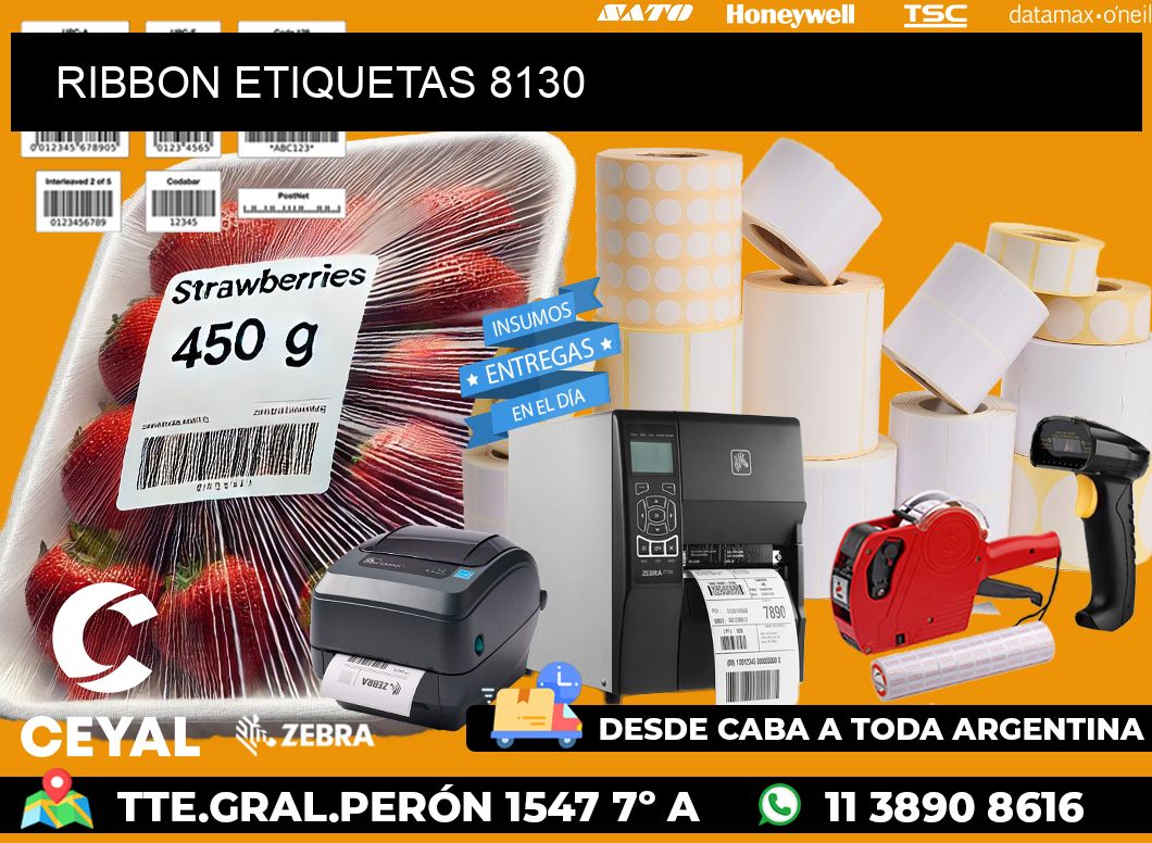 RIBBON ETIQUETAS 8130