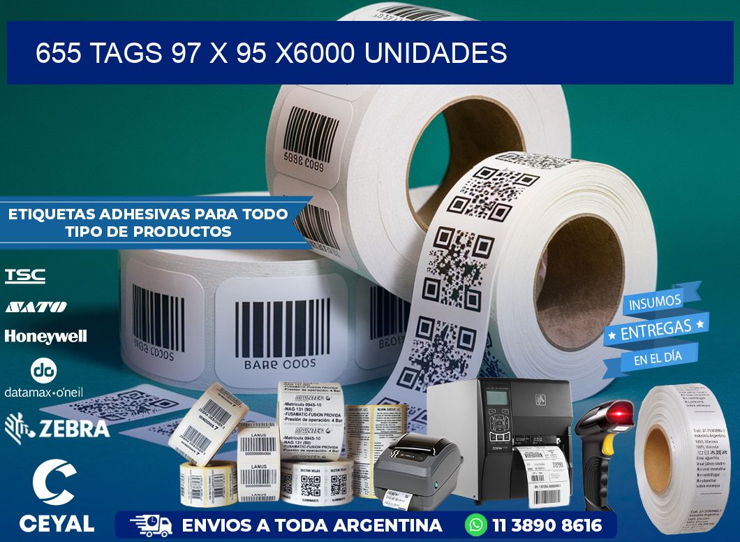 655 TAGS 97 x 95 X6000 UNIDADES