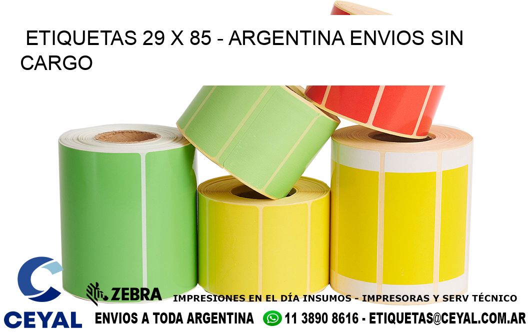 ETIQUETAS 29 x 85 - ARGENTINA ENVIOS SIN CARGO