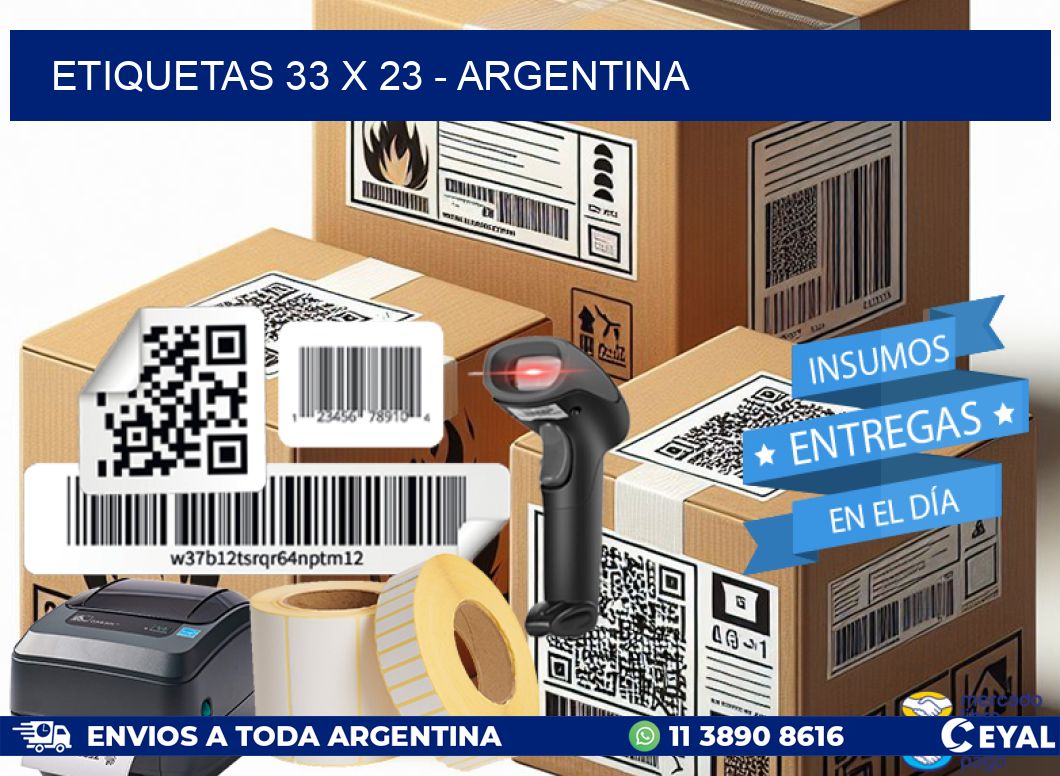 ETIQUETAS 33 x 23 - ARGENTINA