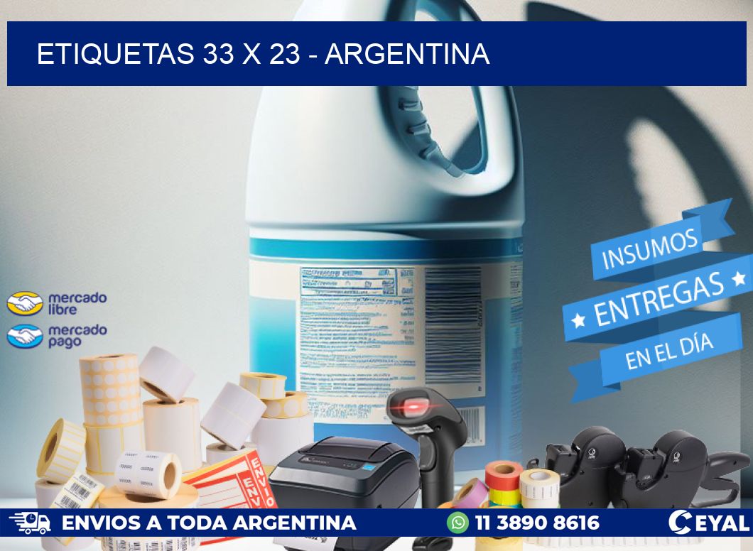 ETIQUETAS 33 x 23 - ARGENTINA