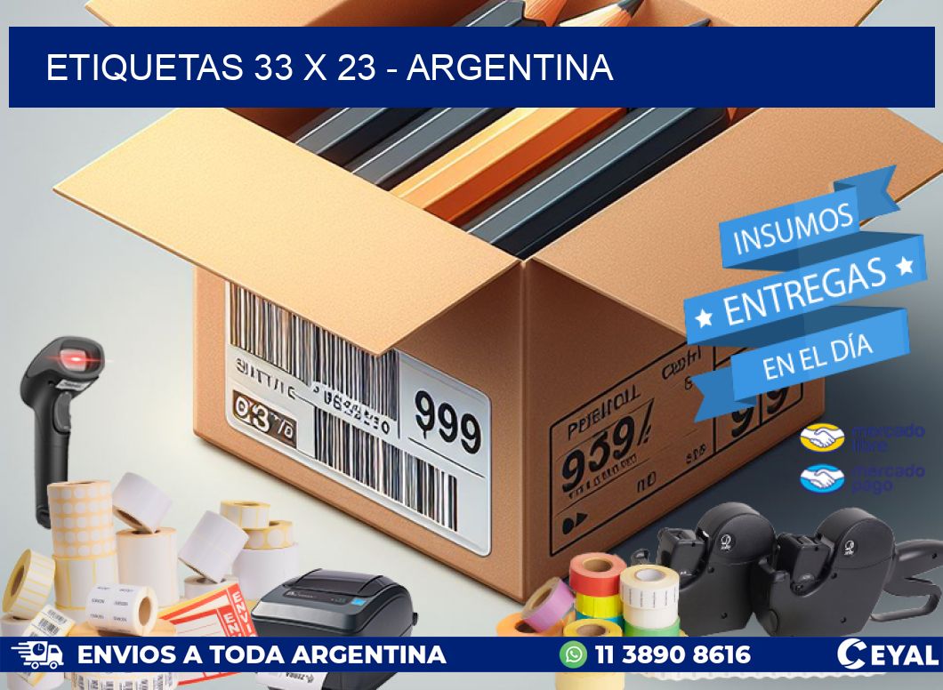 ETIQUETAS 33 x 23 - ARGENTINA