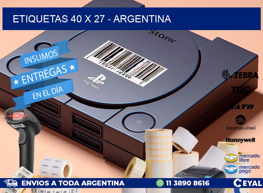 ETIQUETAS 40 x 27 - ARGENTINA