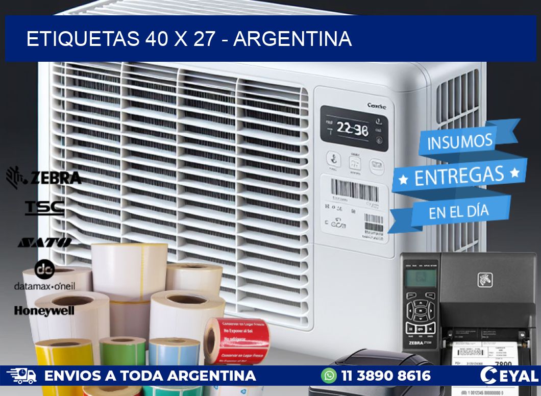 ETIQUETAS 40 x 27 - ARGENTINA