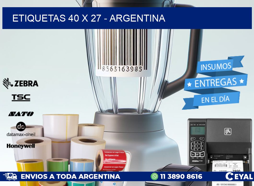 ETIQUETAS 40 x 27 - ARGENTINA