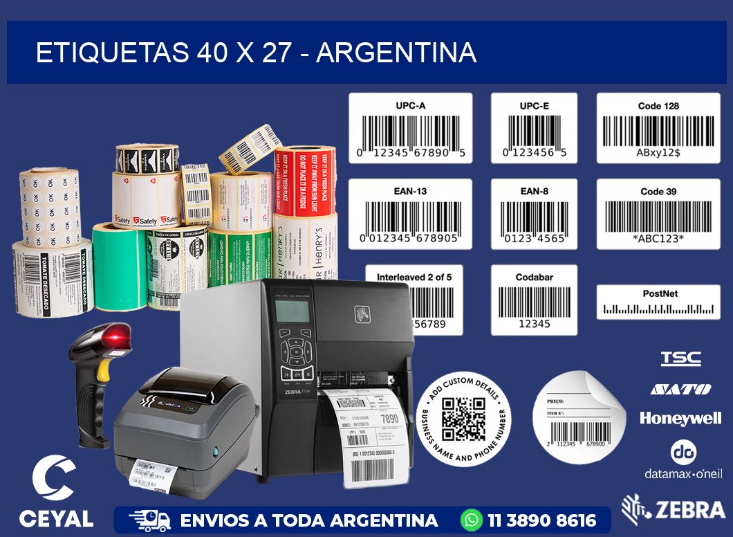 ETIQUETAS 40 x 27 - ARGENTINA