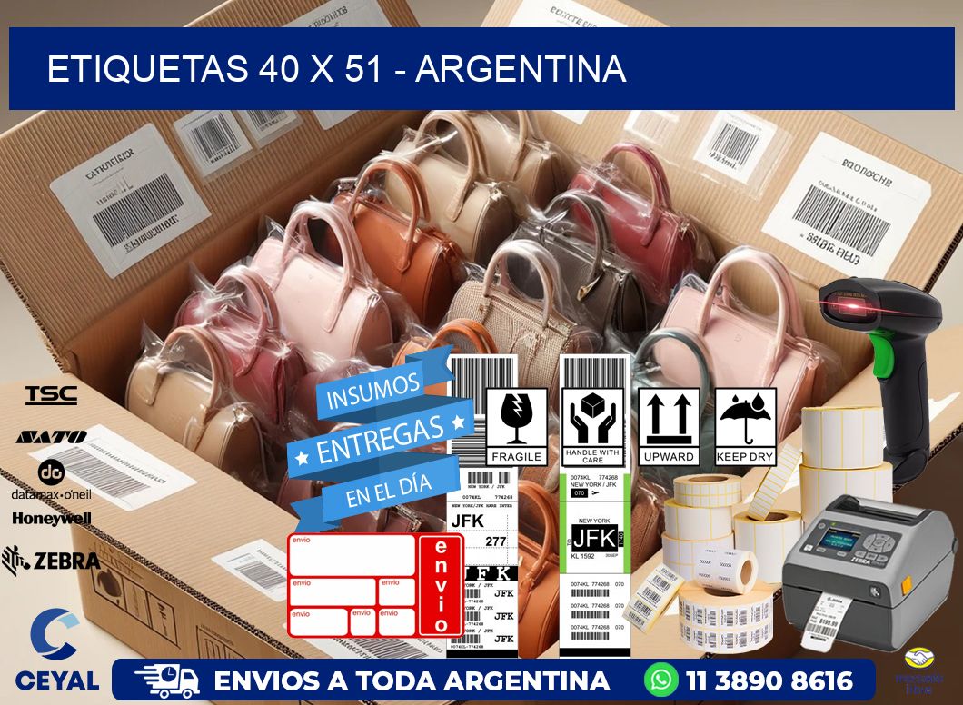 ETIQUETAS 40 x 51 - ARGENTINA