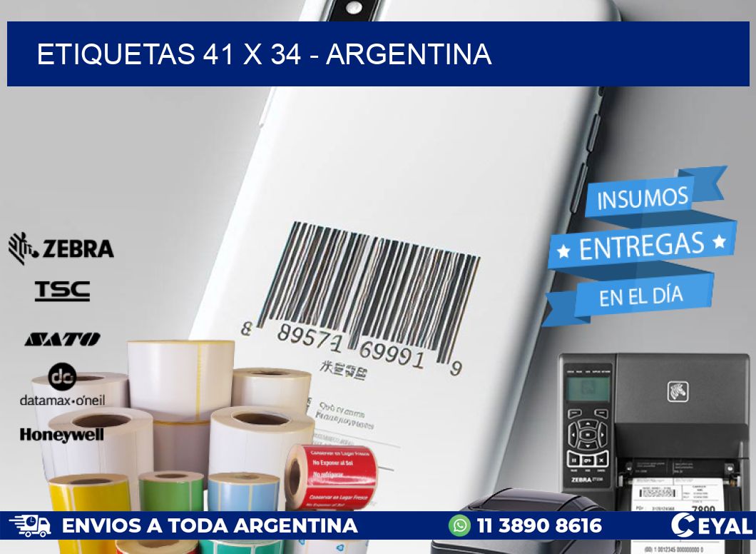 ETIQUETAS 41 x 34 - ARGENTINA