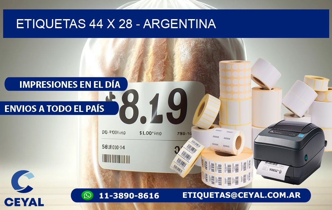 ETIQUETAS 44 x 28 - ARGENTINA