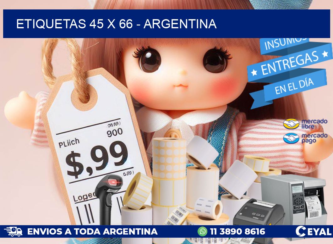 ETIQUETAS 45 x 66 - ARGENTINA