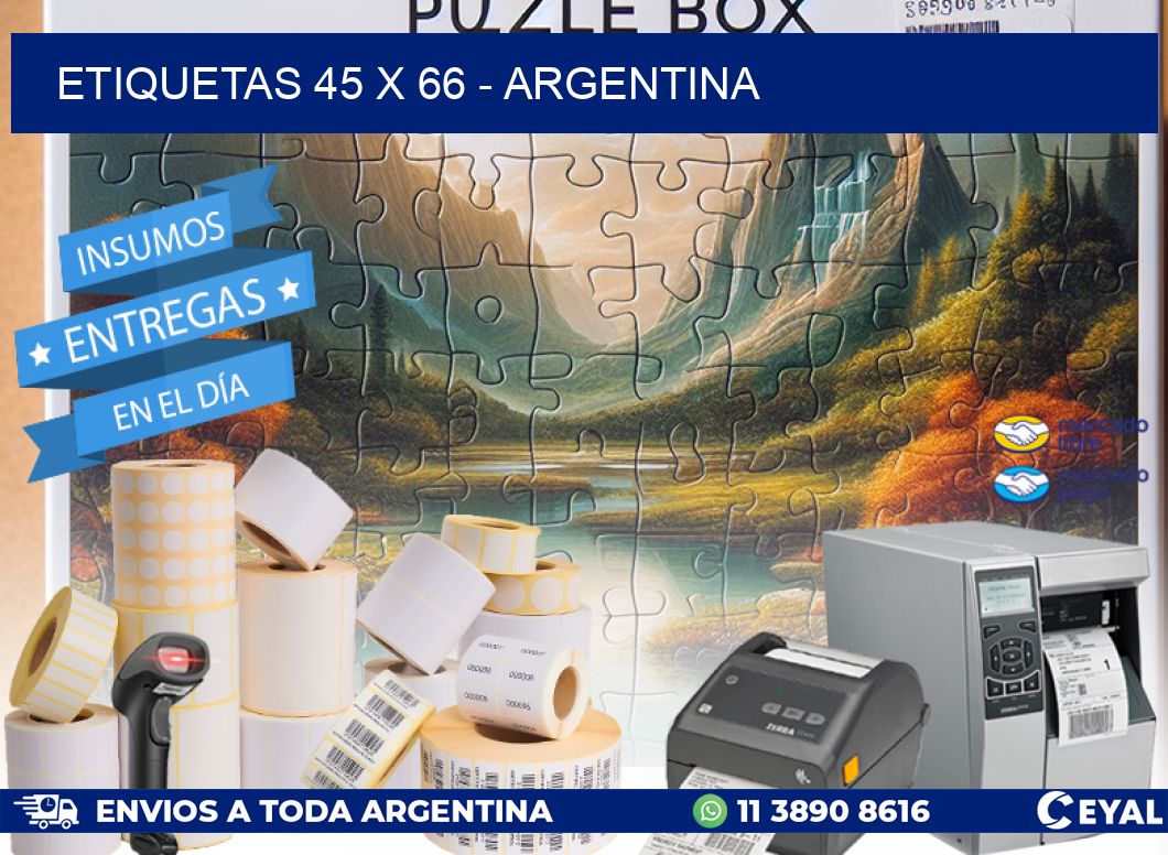 ETIQUETAS 45 x 66 - ARGENTINA