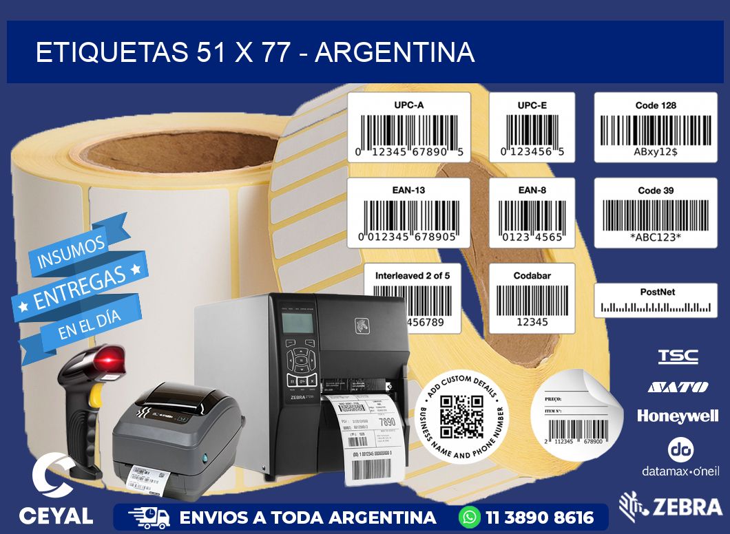 ETIQUETAS 51 x 77 - ARGENTINA