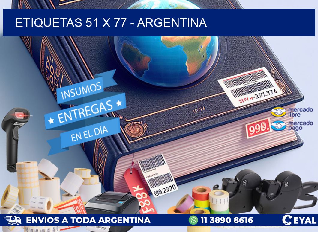 ETIQUETAS 51 x 77 - ARGENTINA